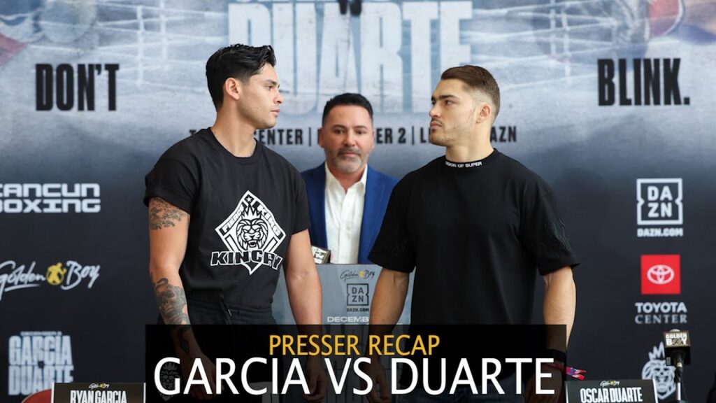 #ICYMI | Ryan Garcia vs Oscar Duarte Best Moments! Kick - Off Press Conference Recap!