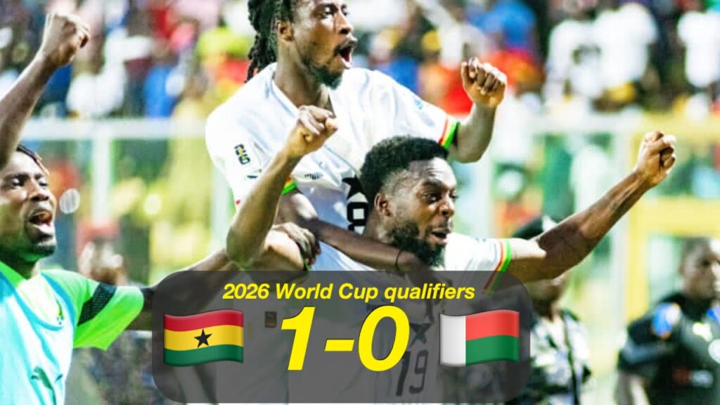 Ghana 1-0 Madagascar • Inaki Williams scores late goal in 2026 World Cup Qualifier