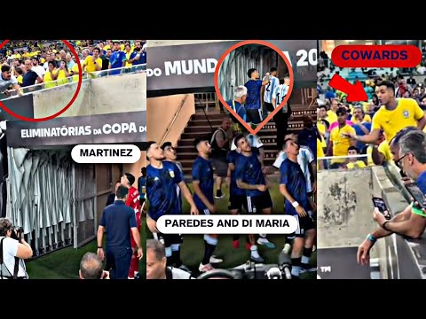 Di Maria and Argentina Players Reaction To Brazilian Fans Spit To Them