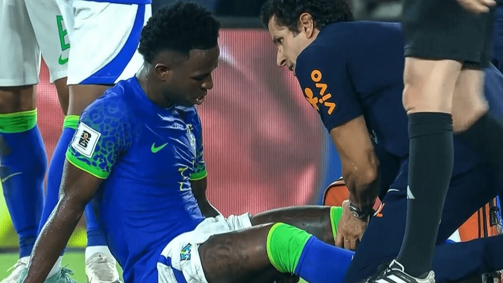 Vinicius Jr INJURY vs Colombia (16/11/2023) HD 1080i