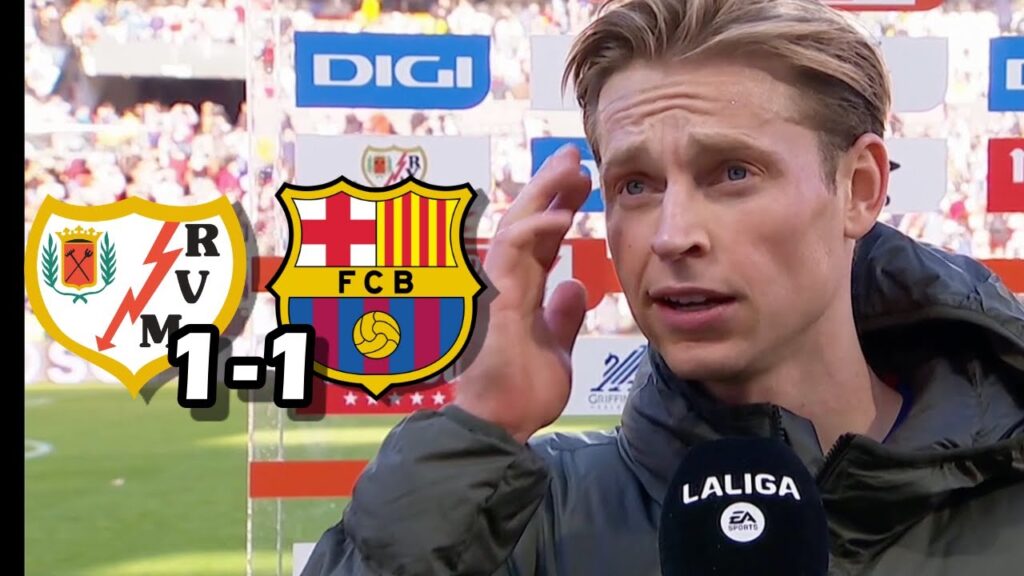 LA REACCION DE FRENKIE DE JONG TRAS EL EMPATE CONTRA EL RAYO VALLECANO 1-1 FC BARCELONA LA REACCION DE FRENKIE DE JONG TRAS EL EMPATE CONTRA EL RAYO VALLECANO 1-1 FC BARCELONA