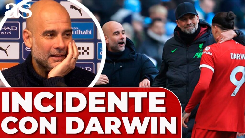 GUARDIOLA explica su INCIDENTE con DARWIN NÚÑEZ tras el MANCHESTER CITY 1 - LIVERPOOL 1