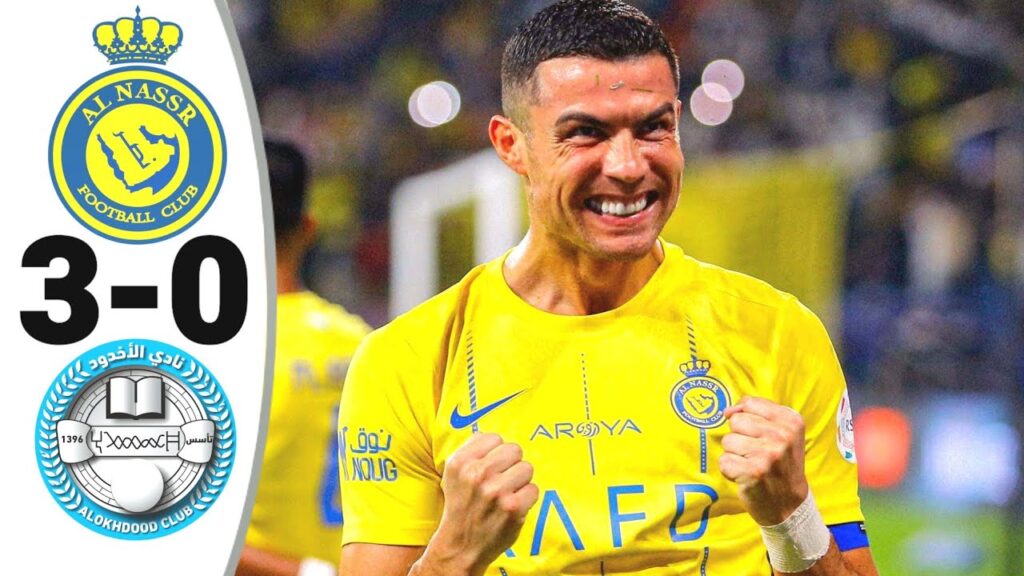 Al Nassr vs Al Okhdood  NAS 3-0 OKH, Saudi Pro League: Cristiano Ronaldo Unstopabble Score Twice.