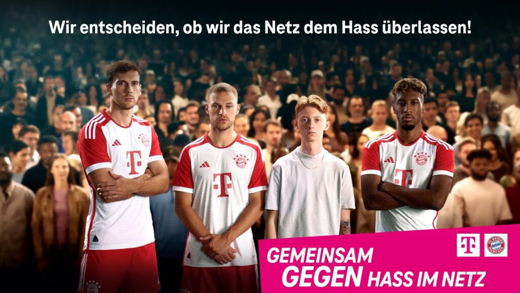 Telekom und FC Bayern gemeinsam #GegenHassimNetz
