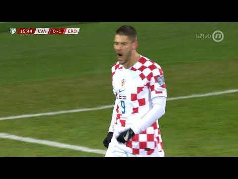 Andrej Kramaric gol: Latvija vs Hrvatska