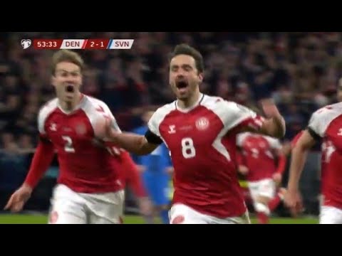 Denmark vs Slovenia 2-1 Thomas Delaney & Joakim Maehle score in win for Denmark Match Reaction