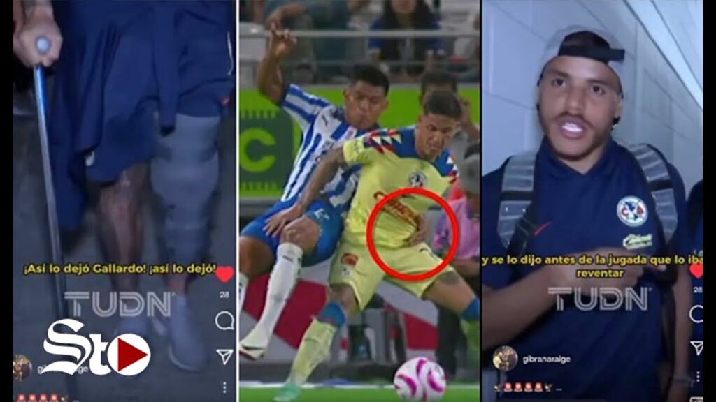 La polémica de Jesús Gallardo tras lesionar a Brian Rodríguez del América