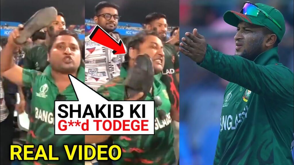Angry Bangladesh Fans Show Sleeper To Shakib Al Hassan After Ban Lost Against NED | BAN vs NED