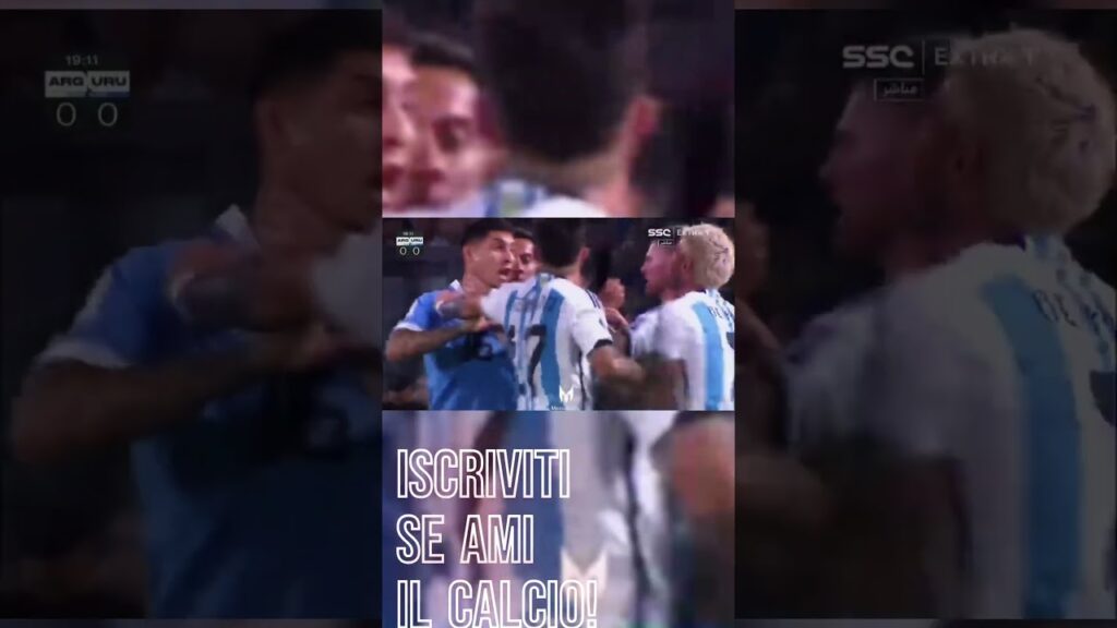 Messi strangola Olivera! Rissa in Uruguay-Argentina