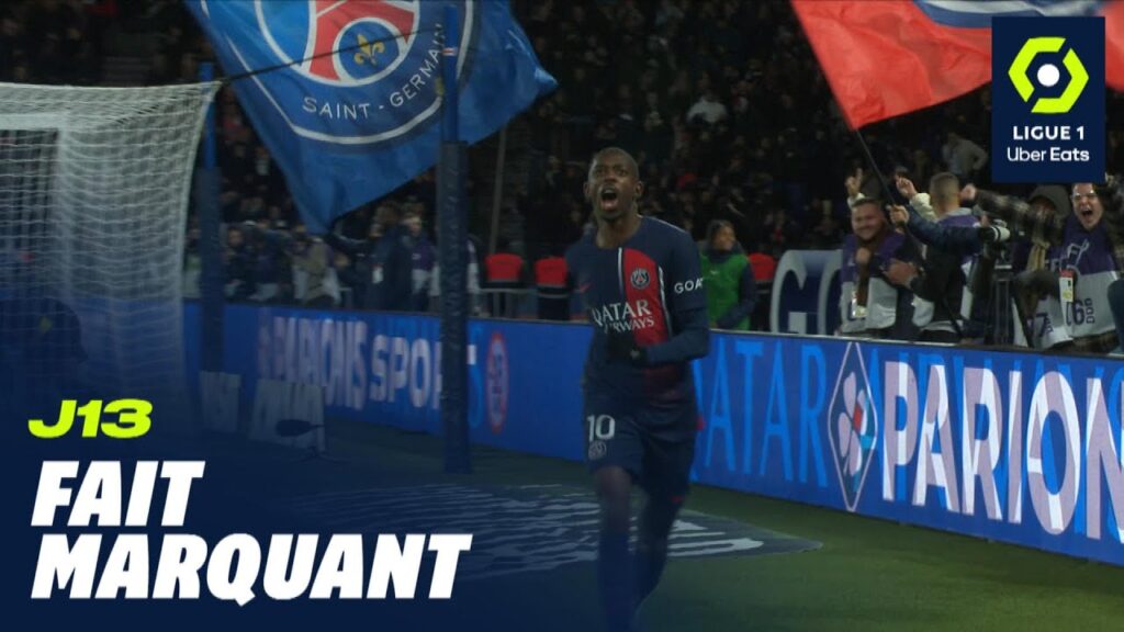Après un superbe enchaînement, Ousmane Dembélé inscrit son tout premier but avec le PSG! 2023-2024