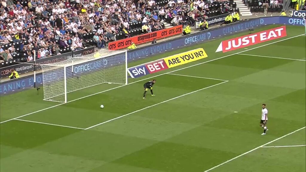 Leeds United striker Chris Wood scores a late-winning goal to beat Derby in the early kick-off