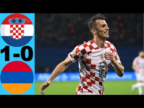 Ante Budimir Gol Hrvatska 1-0 Armenija Golovi i vrhunci - KVALIFIKACIJE EURO 2024