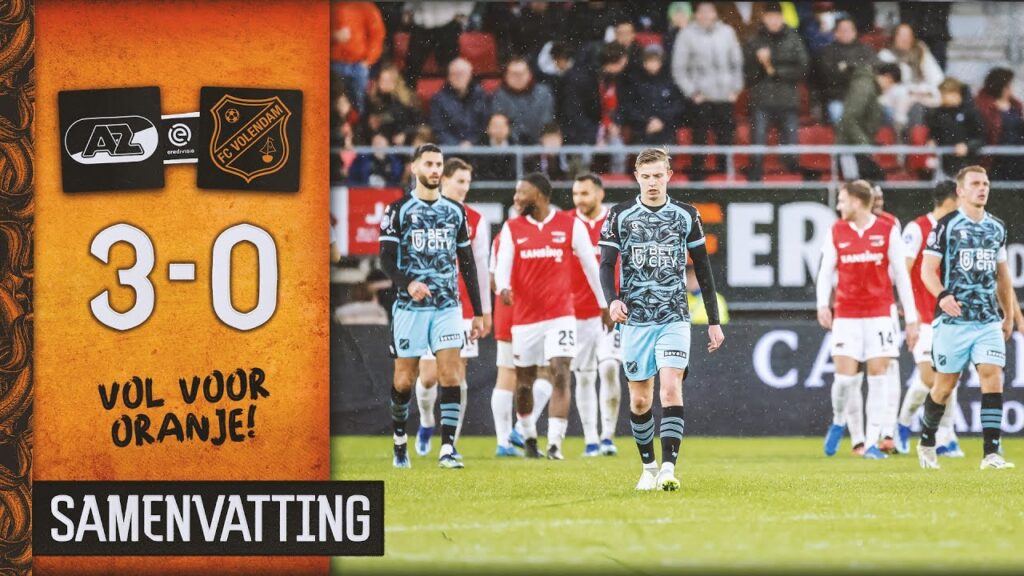 😖 AZ een maatje te groot voor FC Volendam | Samenvatting AZ - FC Volendam: 3 - 0 (2023-2024)