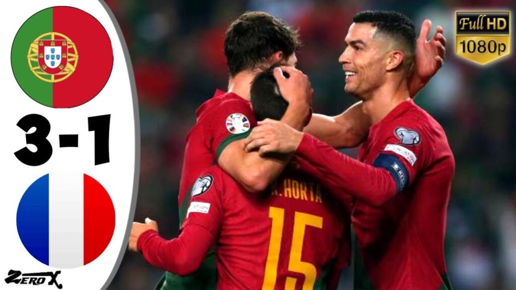 Portugal vs France 3-1 • EURO 2024 Qualifiers Highlights & All Goals • Hasil Kualifikasi Euro 2024