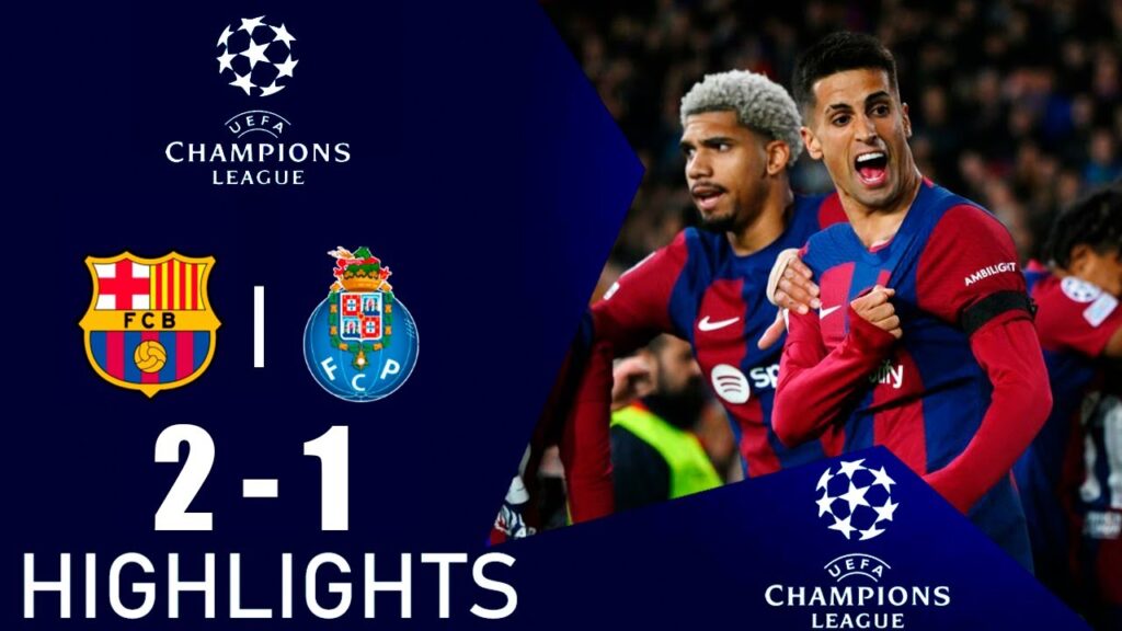 João Cancelo Goal | Barcelona vs Porto 2-1 Resumen y Goles | UEFA Champions League 2023/24