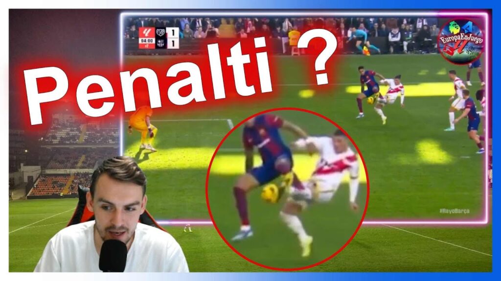 Posible penalti a Raphinha en el Rayo 1-1 Fc Barcelona