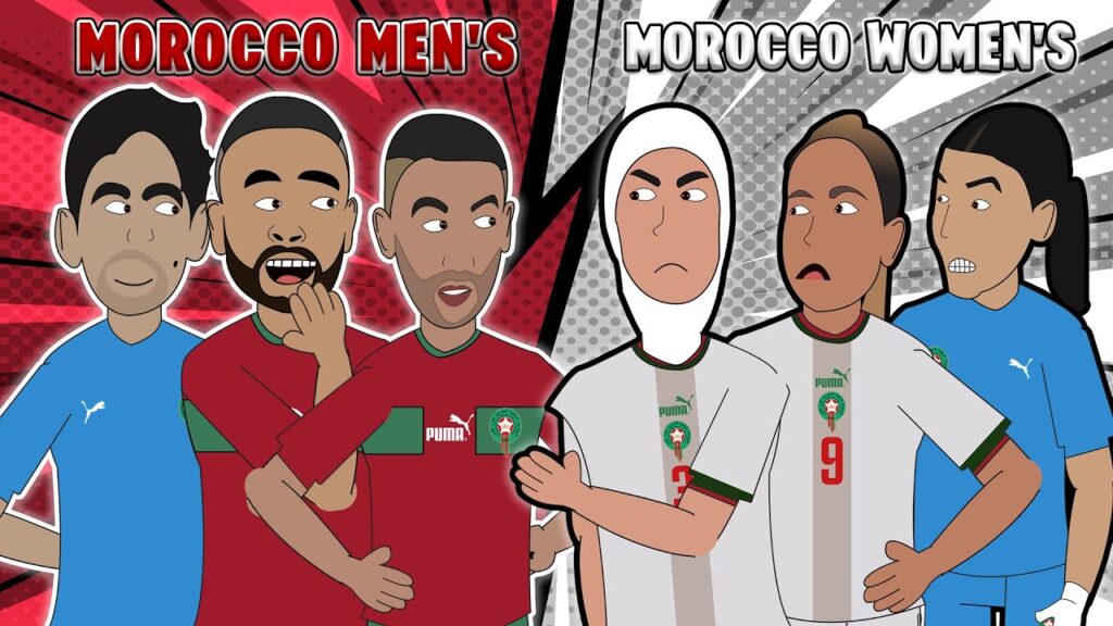 Morocco men VS Morocco women  (Animation Football)