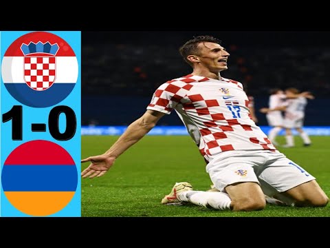 Ante Budimir Gol Hrvatska - Armenija 1-0 Golovi i vrhunci - KVALIFIKACIJE EURO 2024