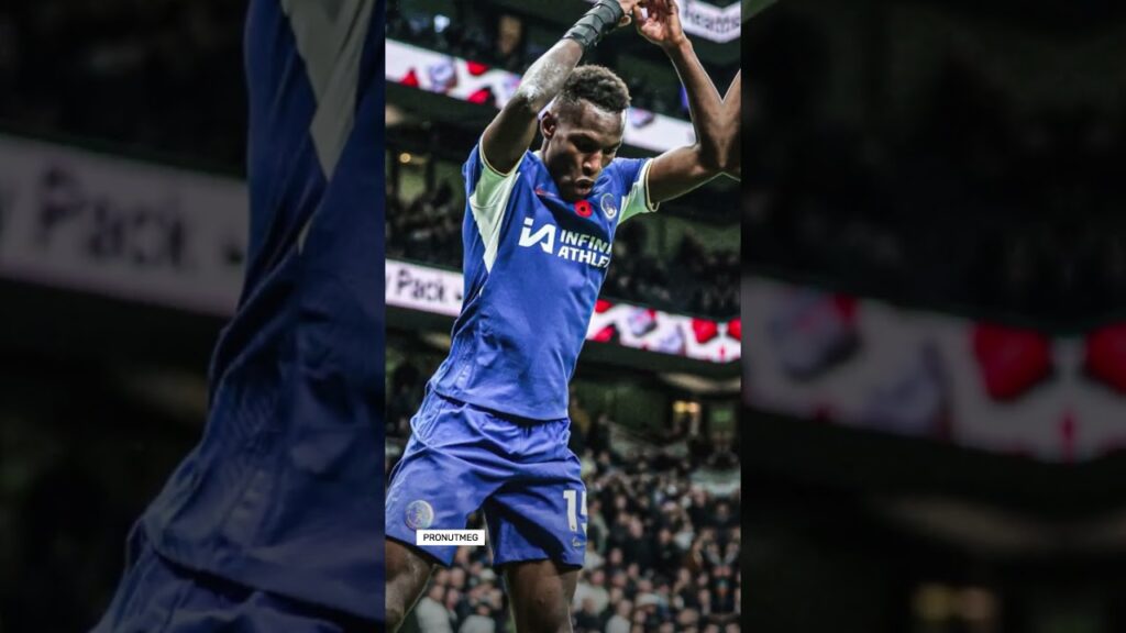 Nicolas Jackson Hat-tricks and Does Ronaldo's Siuu Celebration ⚽️⚽️⚽️ #shorts #nicolasjackson