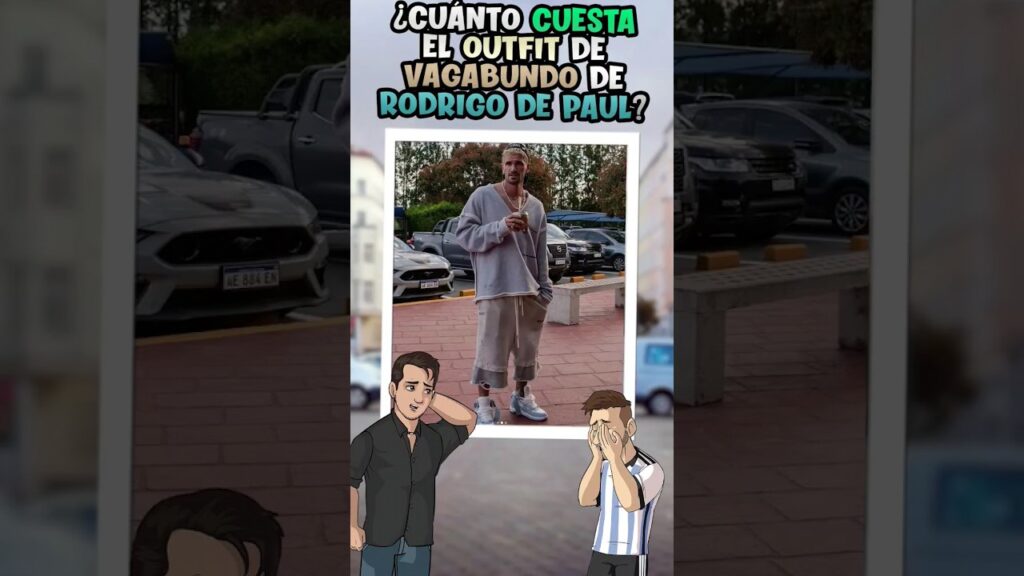 El costo del "humilde" outfit de vagabundo de Rodrigo de Paul 🤑😱