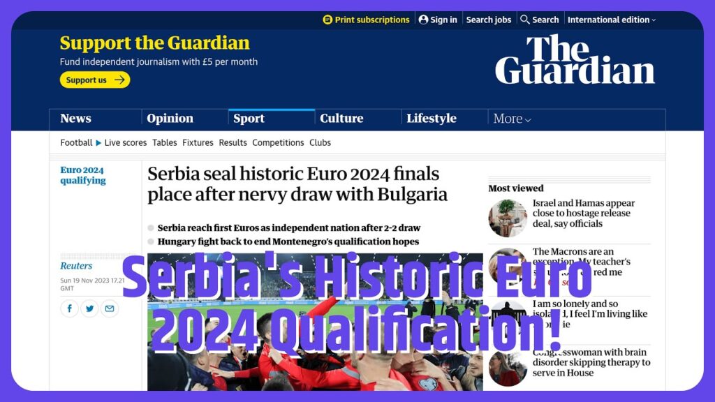 Serbia seal historic Euro 2024 finals place after nervy draw with Bulgaria