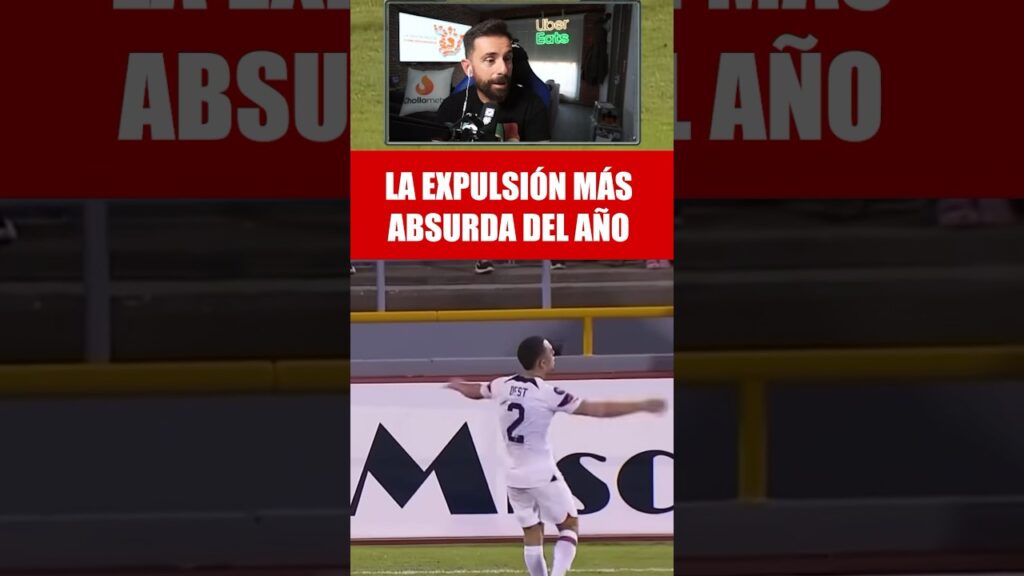 Sergiño Dest, ex jugador del Barça, protagoniza la expulsión más absurda del año