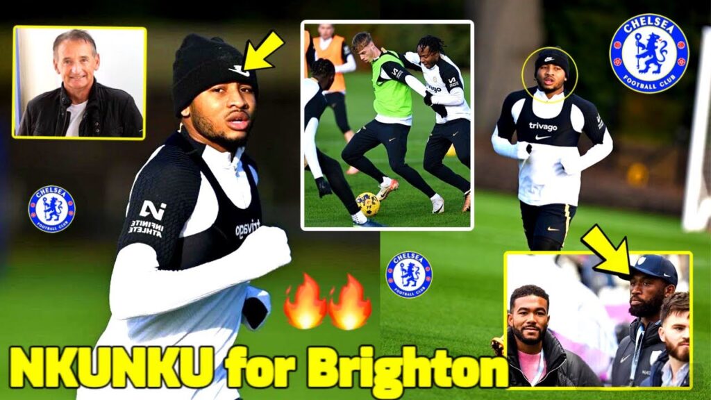 🔥FINALLY🤩Christopher Nkunku for Brighton✅ Chelsea Full Training, Axel Disasi is Back🤣 Reece James