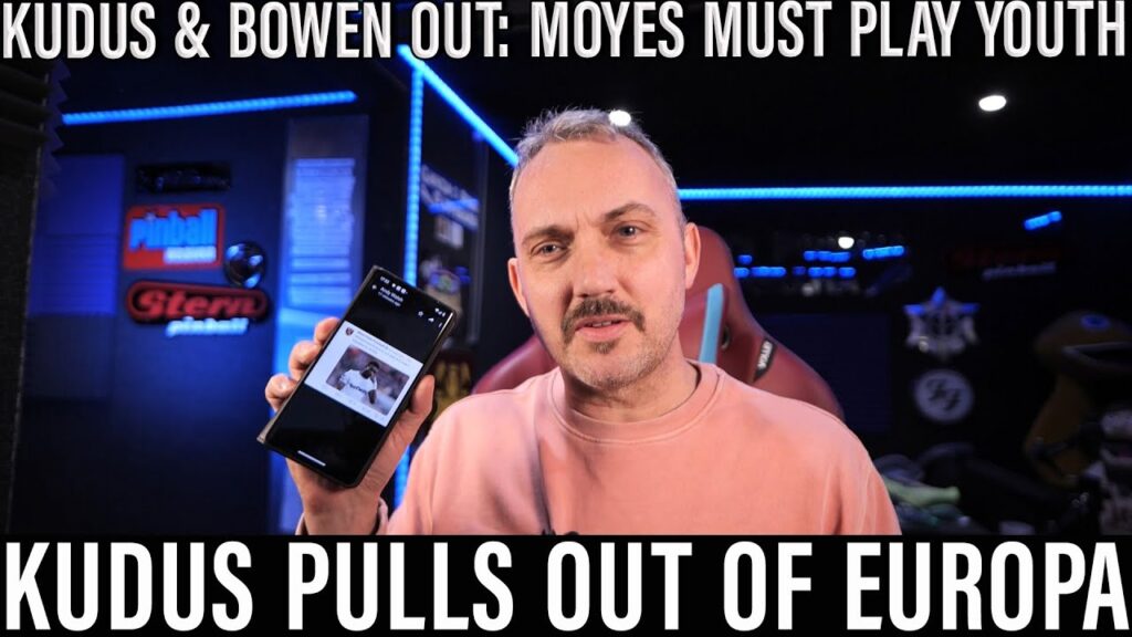 Kudus pulls out of Europa game with illness | Surely Moyes must give young players a chance