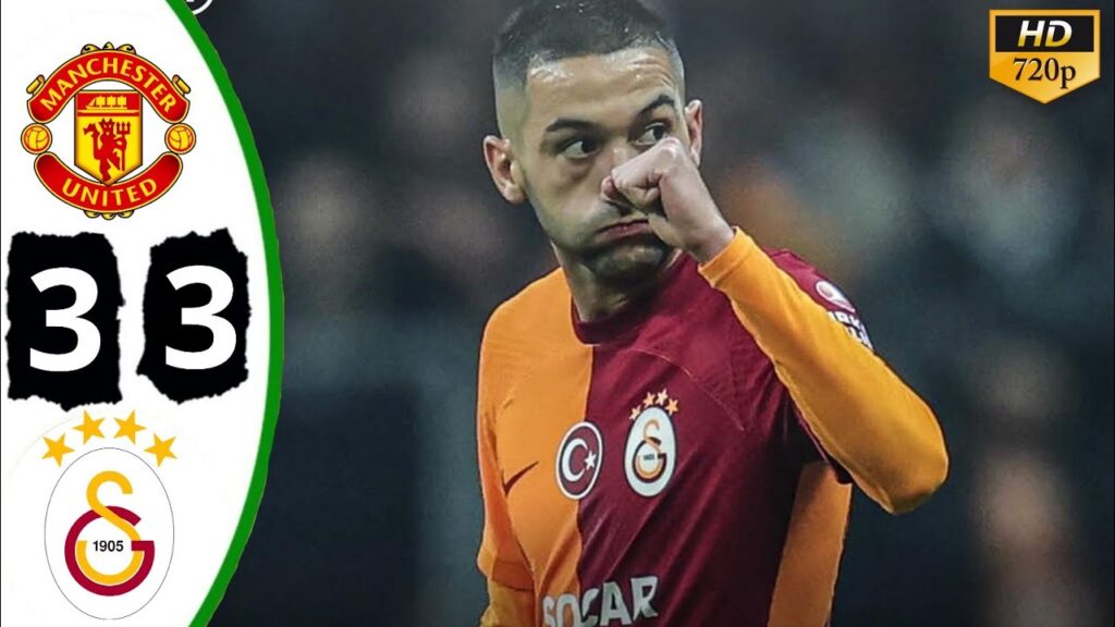 Hakim Ziyech Brace🔥 Manchester United vs Galatasaray 3-3 Highlights All Goals 2023