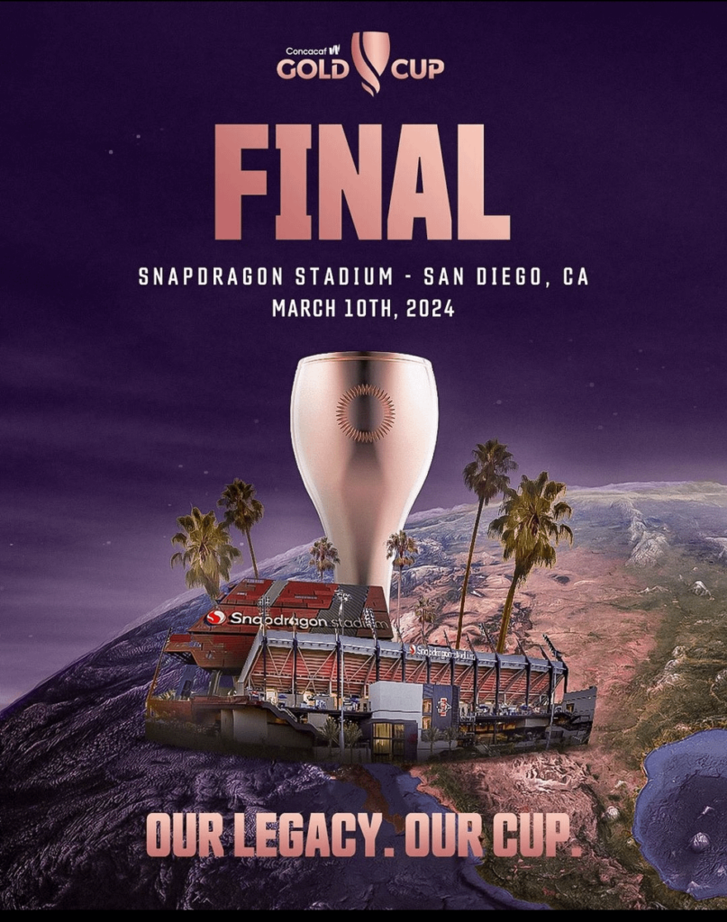 The final for the Gold W Cup will ve held at the Snapdragon Stadium.