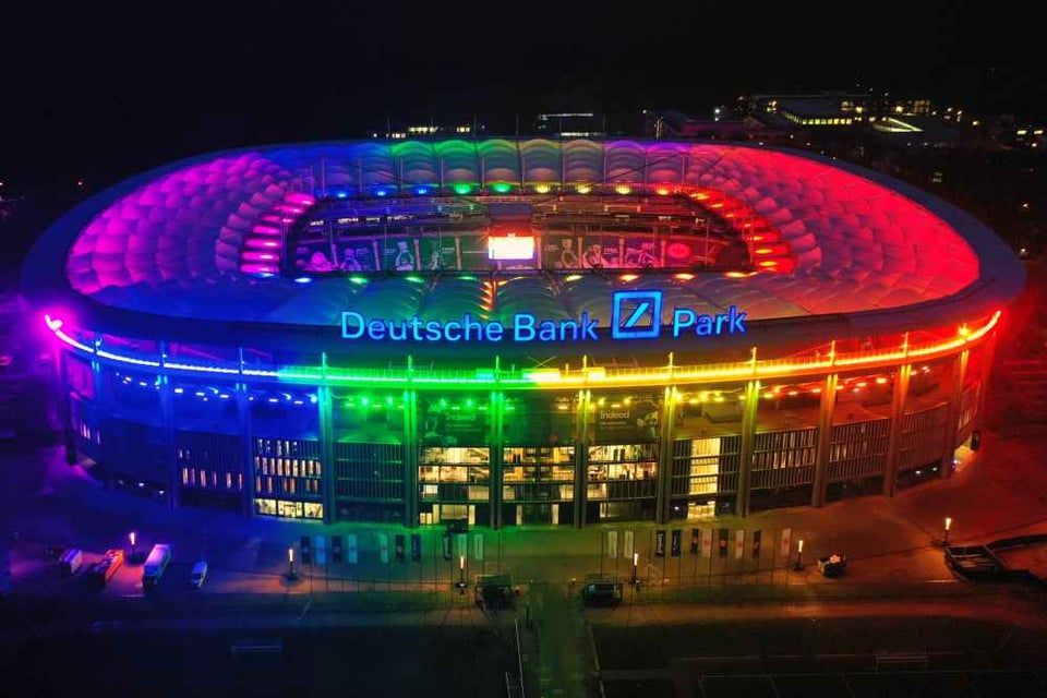 Eintracht Frankfurt will play all their CL group games at the Deutsche Bank Park. It can hold up to 53.800 viewers