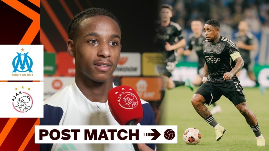 Reacties Bergwijn en Martha na Olympique Marseille - Ajax: 'Veel strijd, helaas geen overwinning'