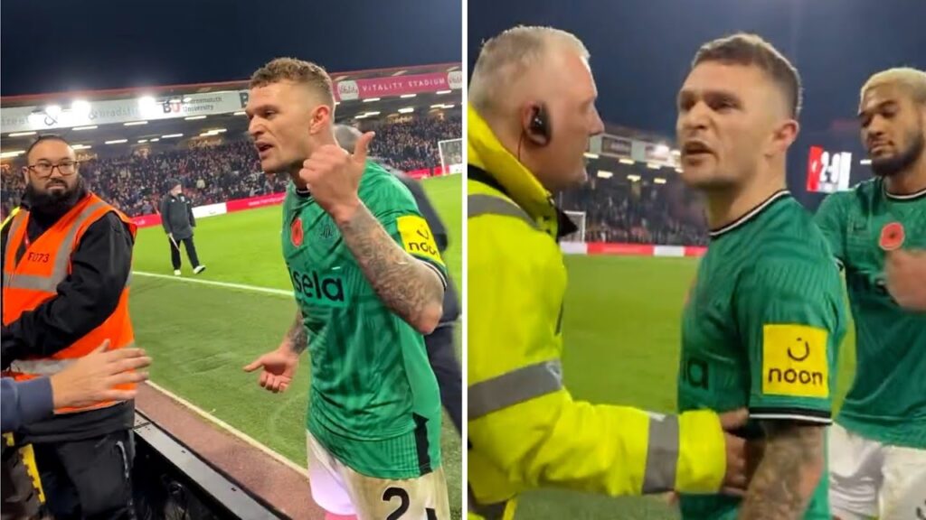 Kieran Trippier involved in heated bust-up with Newcastle fans after defeat vs Bournemouth