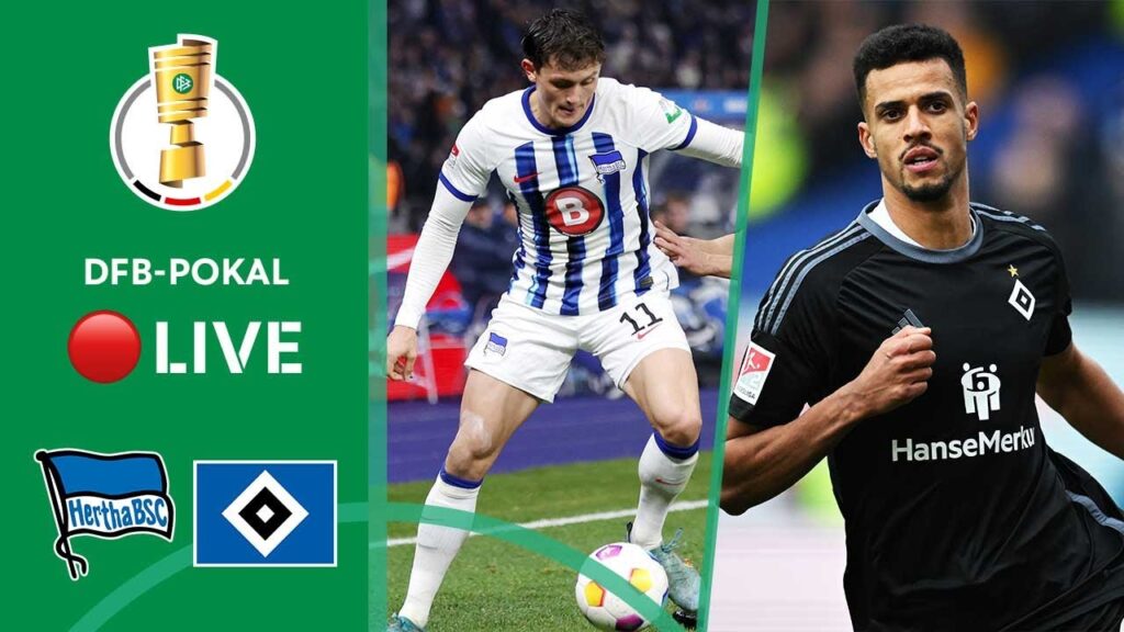 LIVE 🔴 Hertha Berlin vs. Hamburger SV | DFB-Pokal - Round of 16