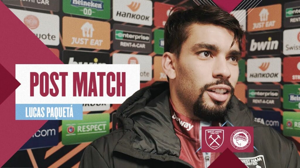 "It's Great To Be Top Of The Group" | Lucas Paquetá | Post Match Reaction | West Ham 1-0 Olympiacos