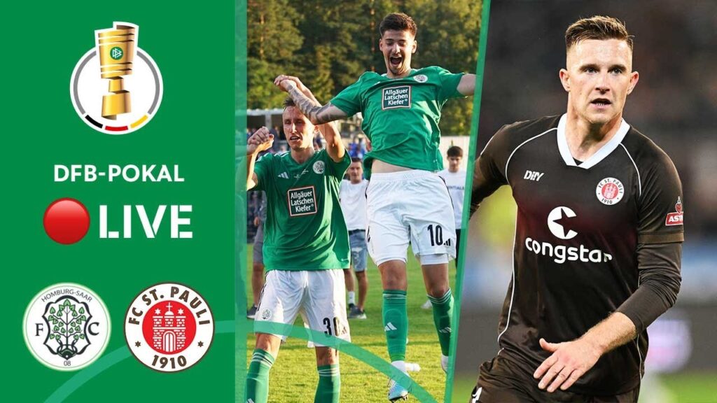 LIVE 🔴 FC 08 Homburg vs. FC St. Pauli | DFB-Pokal - Round of 16