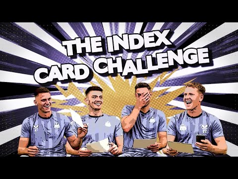 Newcastle United Players Take on the Index Card Challenge! ❓