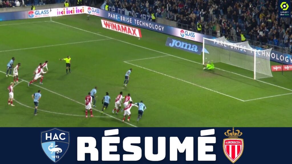 Le Havre AC - AS Monaco 0-0 Résumé | Ligue 1 - 2023/2024 | Philipp Köhn Arrêt de pénalité Grandsir