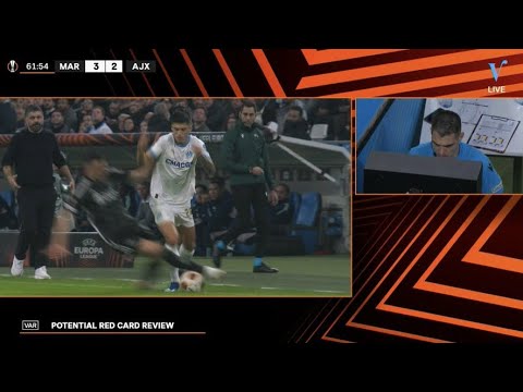 Steven Berghuis red card: Marseille vs Ajax