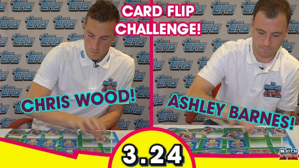 INCREDIBLY FAST CARD FLIP CHALLENGE! - Burnley's Chris Wood & Ashley Barnes!