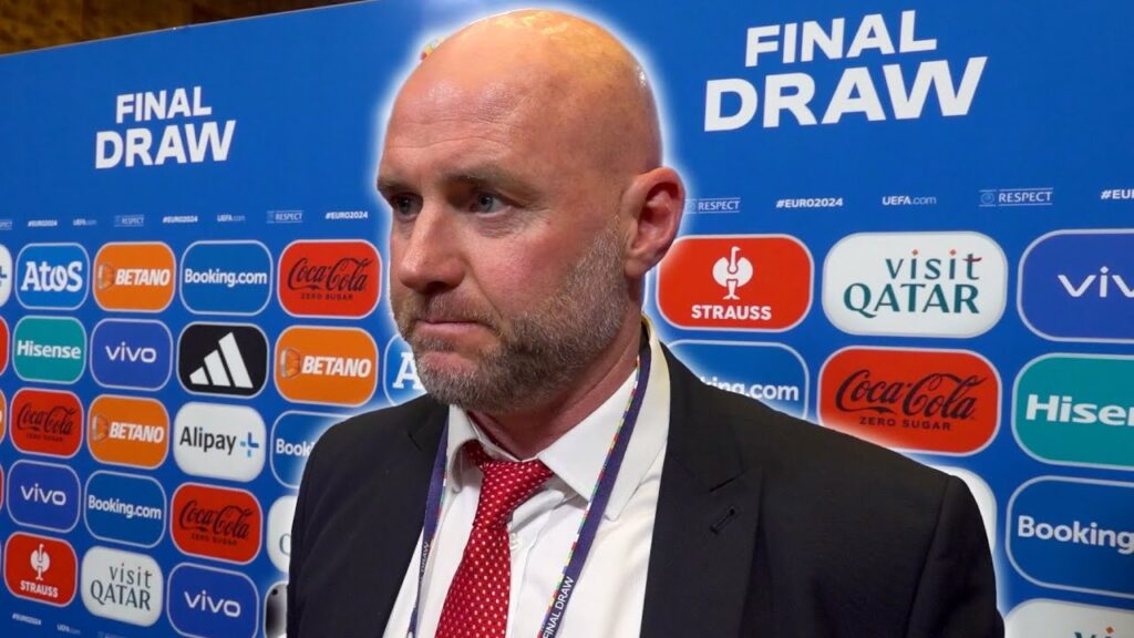 Rob Page reacts to Wales Euro 2024 draw