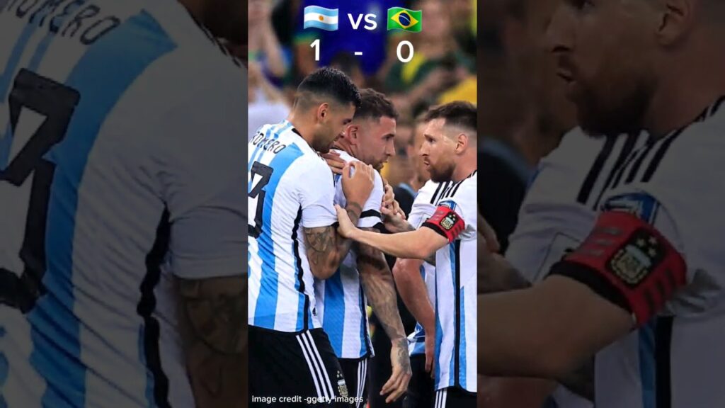 Argentina vs Brazil today match Nicolás Otamendi goal ⚽🇦🇷 vs 🇧🇷#nicolasotamendi #nicolasgoall