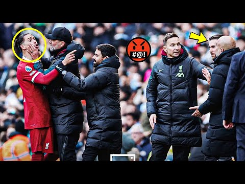 😬Darwin Nunez vs Pep Guardiola Fight & Klopp Calming Both! 😬Darwin Nunez vs Pep Guardiola Fight & Klopp Calming Both!