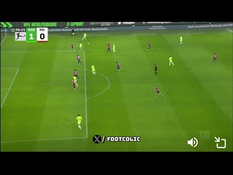 Yussuf Poulsen Goal,Wolfsburg vs RB Leipzig (1-1) All Goals and Match Highlights