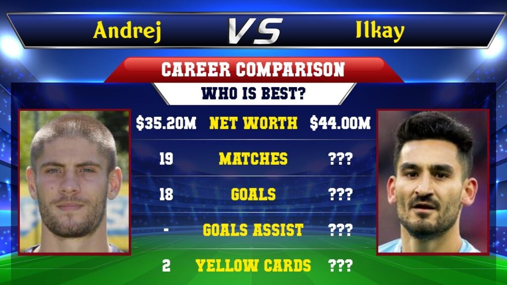 Andrej Kramaric VS Ilkay Gundogan Football Stats