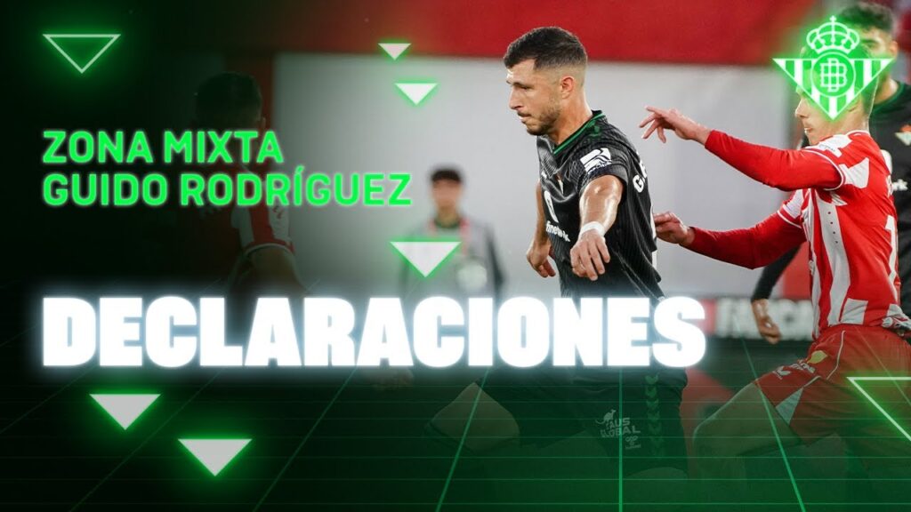 Guido Rodríguez: "Veníamos a ganar, pero es importante sumar ante estas situaciones" | Real BETIS