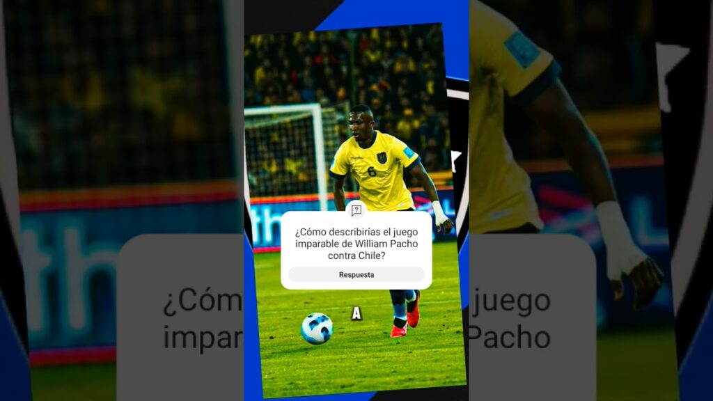⚽ ¡El Show de William Pacho que Dejó a Todos Boquiabiertos! 🌟 ¡Ecuador VS Chile! #futbol #shorts