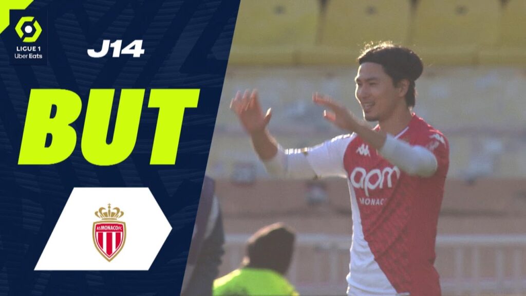 But Takumi MINAMINO (9' - ASM) AS MONACO - MONTPELLIER HÉRAULT SC (2-0) 23/24