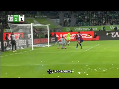 GoaL! | VfL Wolfsburg 1-1 RB Leipzig | Yussuf Poulsen