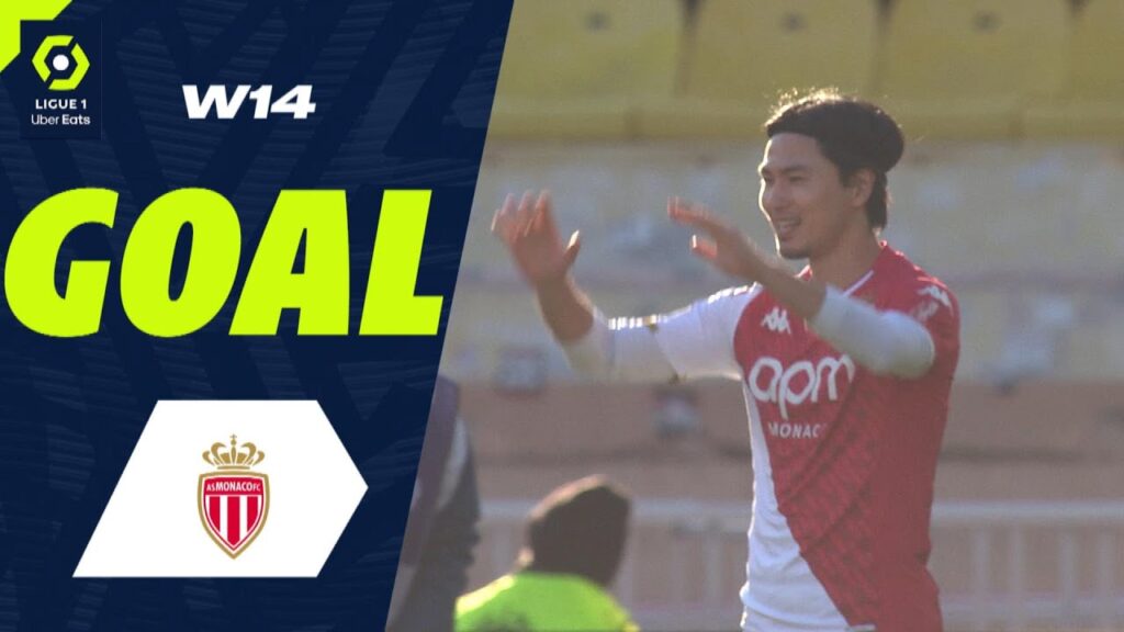 Goal Takumi MINAMINO (9' - ASM) AS MONACO - MONTPELLIER HÉRAULT SC (2-0) 23/24
